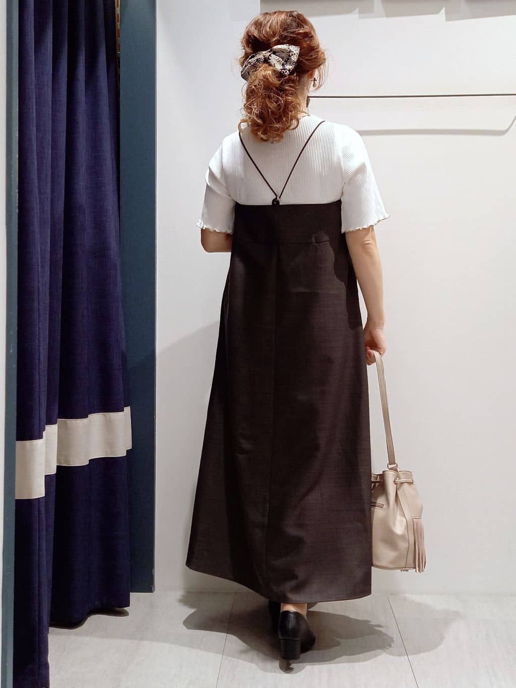 miiさんの「grove｜【カセット服】洗えるAラインキャミワンピース」を使ったコーディネート
