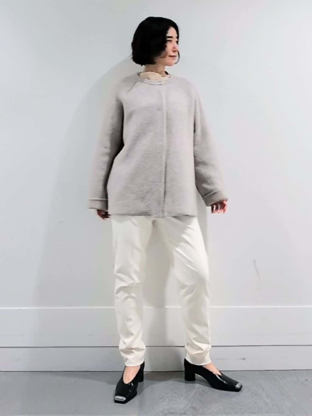 ミズタさんの「UNTITLED｜【軽アウター/ミドル丈】ウールニットコーディガン」を使ったコーディネート