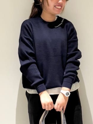 Liriさんの「Dessin｜【選べる首元デザイン/洗える】クルーネックロングTシャツ」を使ったコーディネート