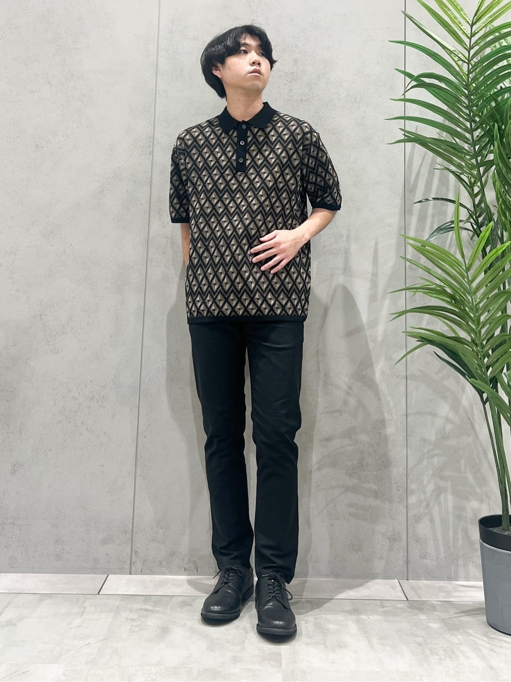SHI-MAさんの「THE SHOP TK｜ジオメニットポロシャツ　【洗濯機OK】」を使ったコーディネート