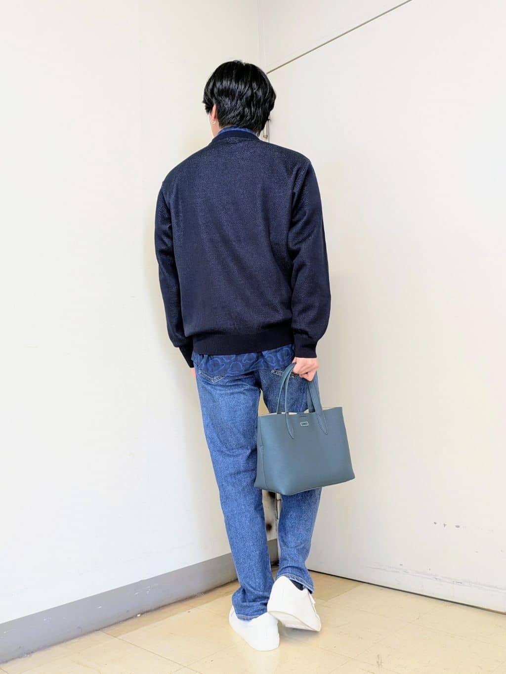 ryoさんの「TAKEO KIKUCHI｜【Made in JAPAN】ビッグチェック＆スライドパズル柄 ニット」を使ったコーディネート