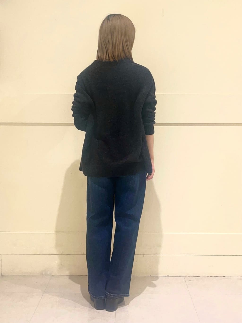 kumiさんの「INDIVI｜【エアリー素材】ブークレ着流しニットカーディガン」を使ったコーディネート