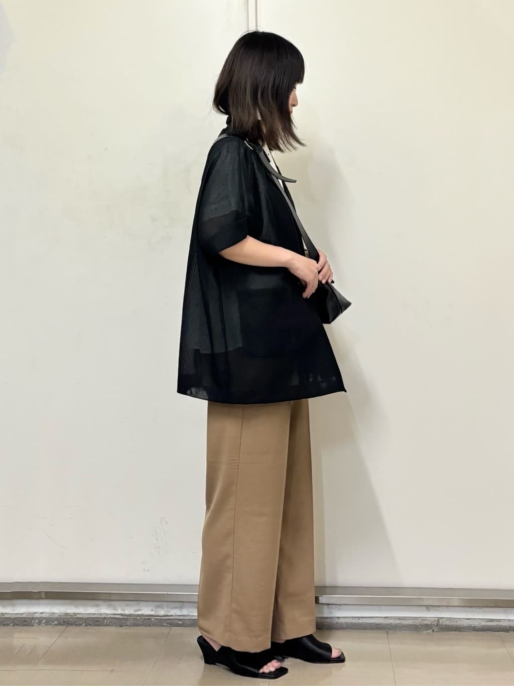 やまさんの「OPAQUE.CLIP｜プリントペプラムブラウス【洗濯機洗い可】」を使ったコーディネート