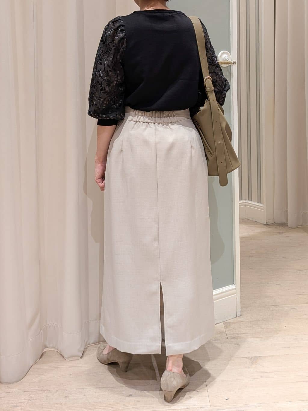 ちゃさんの「grove｜【カセット服】洗えるストレートシルエットスカート」を使ったコーディネート