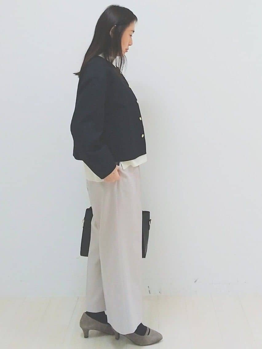 SANAさんの「Reflect｜【一枚で着映え◎／ゆったりシルエット】ラメ&times;スパンコールウール混ニット」を使ったコーディネート