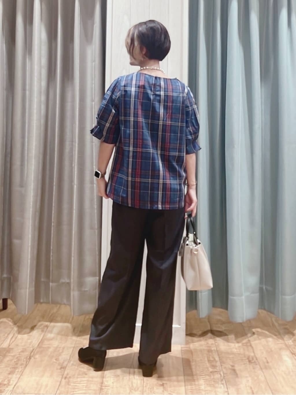 aaamiさんの「SHOO･LA･RUE｜ビッグボールチェーンネックレス」を使ったコーディネート