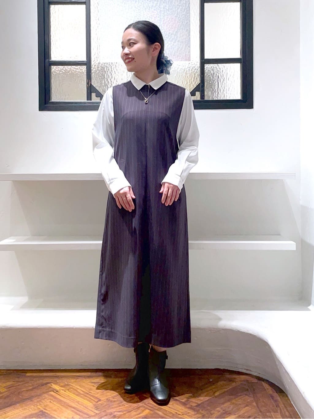 あんりさんの「grove｜【ウール混】軽やかに羽織れるショートコート」を使ったコーディネート