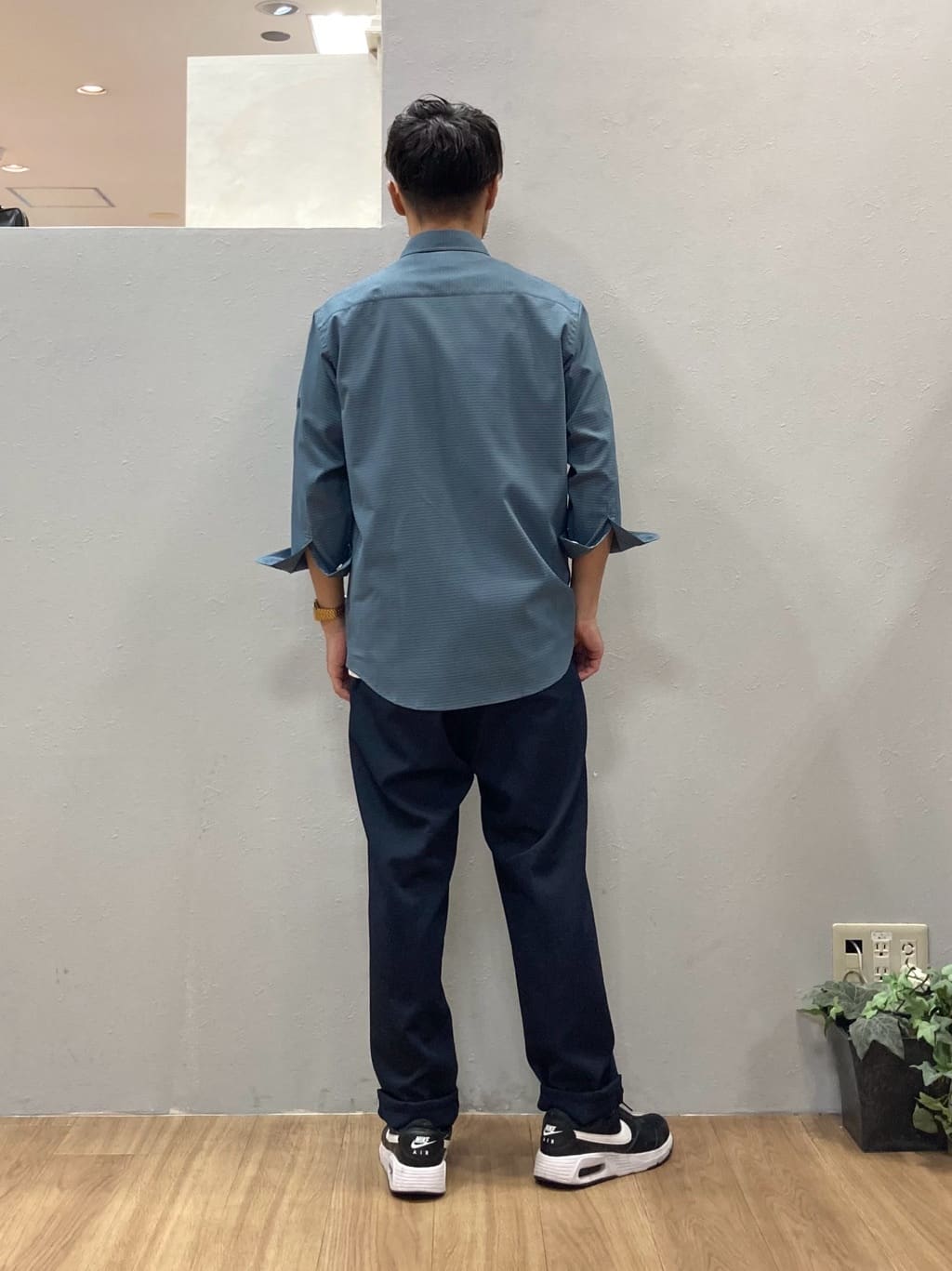 シュンさんの「TAKEO KIKUCHI｜【COOL CITY WEAR】DotAir（R）サッカー シャツ」を使ったコーディネート
