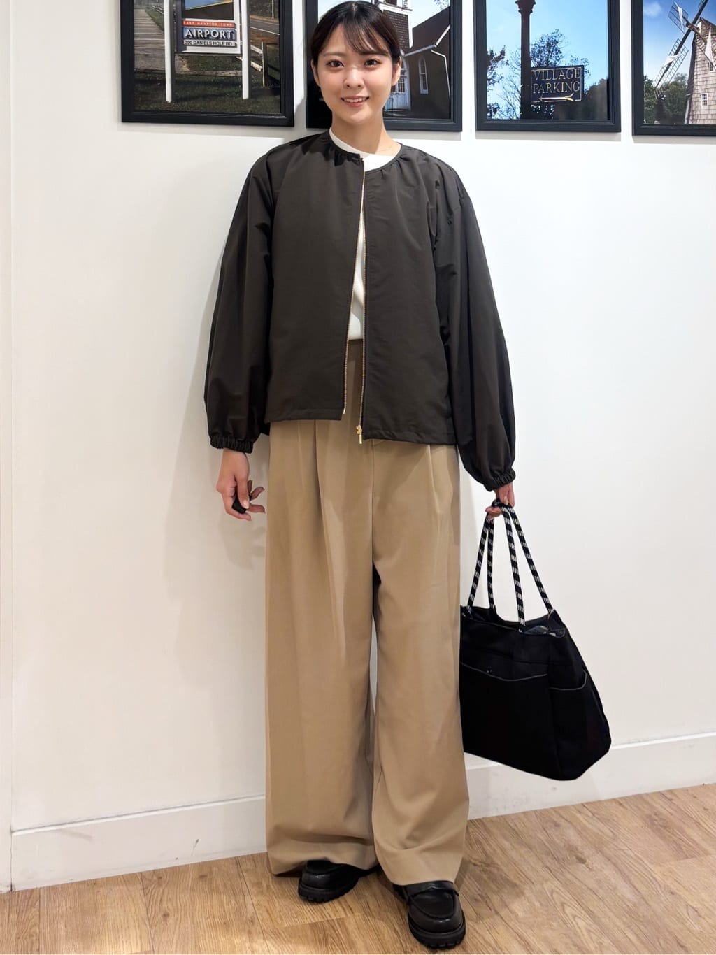 Ririkaさんの「Dessin｜【選べる首元デザイン/洗える】クルーネックロングTシャツ」を使ったコーディネート