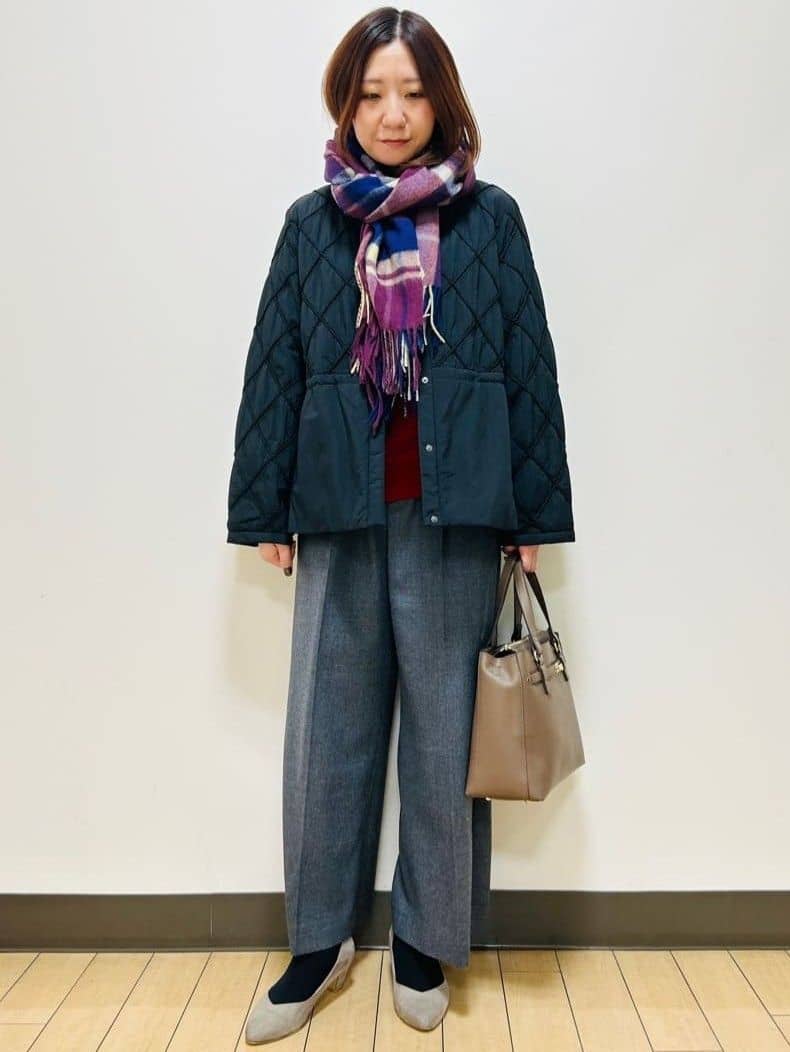 miiiさんの「Reflect｜【気軽な羽織に◎】中綿キルティングショートコート」を使ったコーディネート