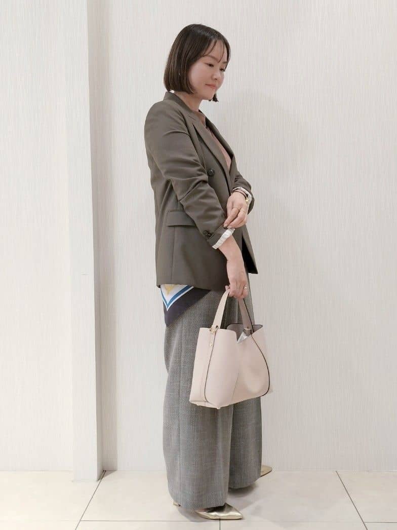 naokoさんの「UNTITLED｜【セットアップ可】ウールライク ダブルブレストジャケット」を使ったコーディネート