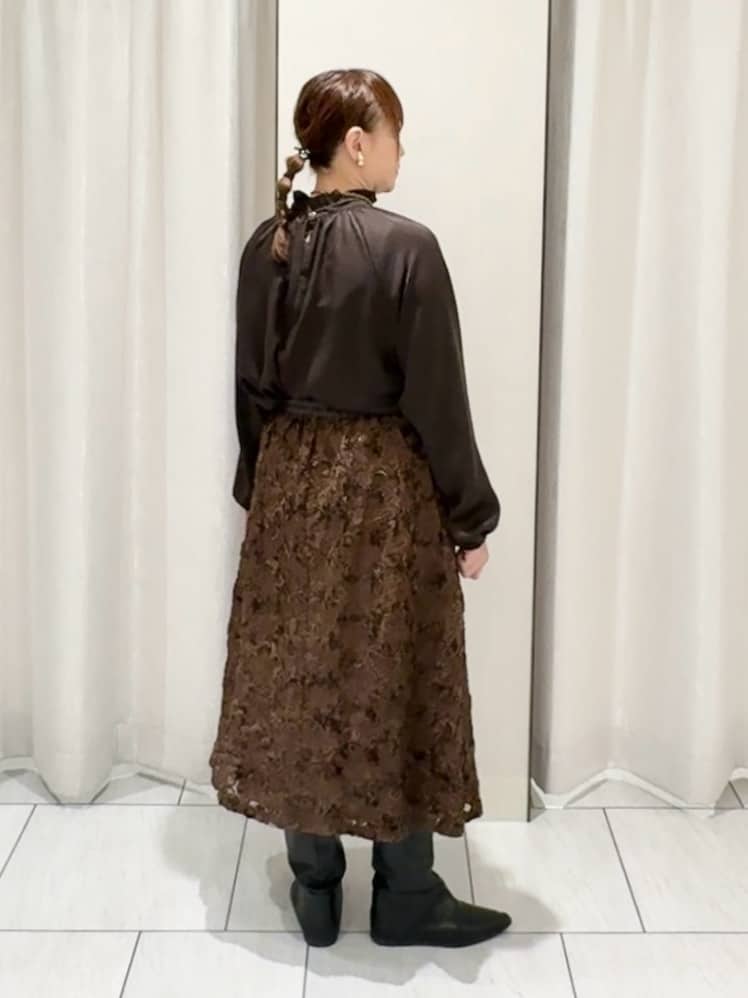 ʏᴜᴋɪᴋᴏさんの「UNTITLED｜【ジャケット風/メタルボタン】アルパカ混シャギーカーディガン」を使ったコーディネート