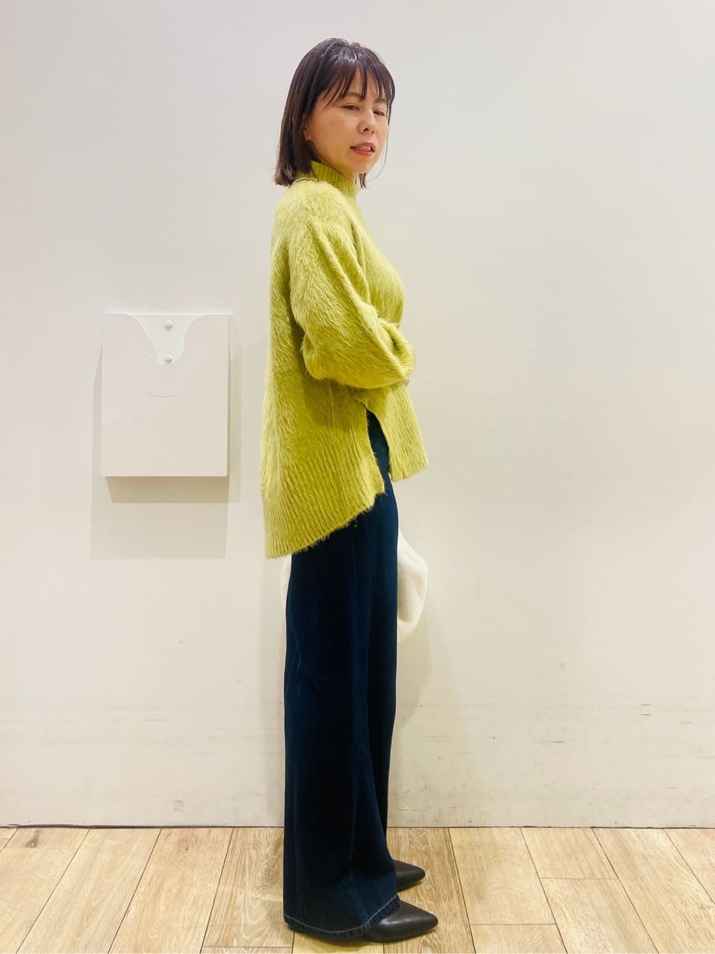 YUKOさんの「index｜ハイネックパフニット【洗濯機OK】」を使ったコーディネート