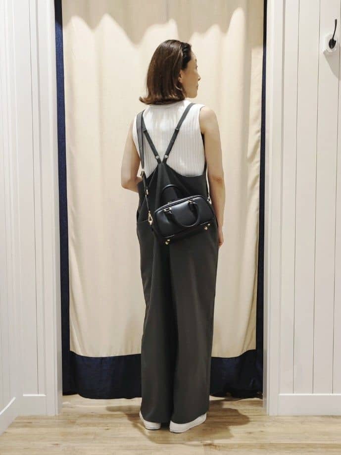 toyaさんの「Dessin｜【洗える】リブノースリーブニット」を使ったコーディネート
