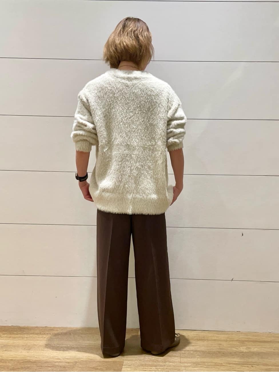 Ryoさんの「THE SHOP TK｜【ふわふわあったか】フェザーカーディガン」を使ったコーディネート
