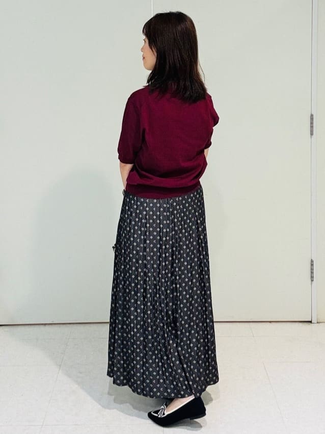 makiさんの「UNTITLED｜【トレンド/きれいめ】5分袖ポロニット」を使ったコーディネート