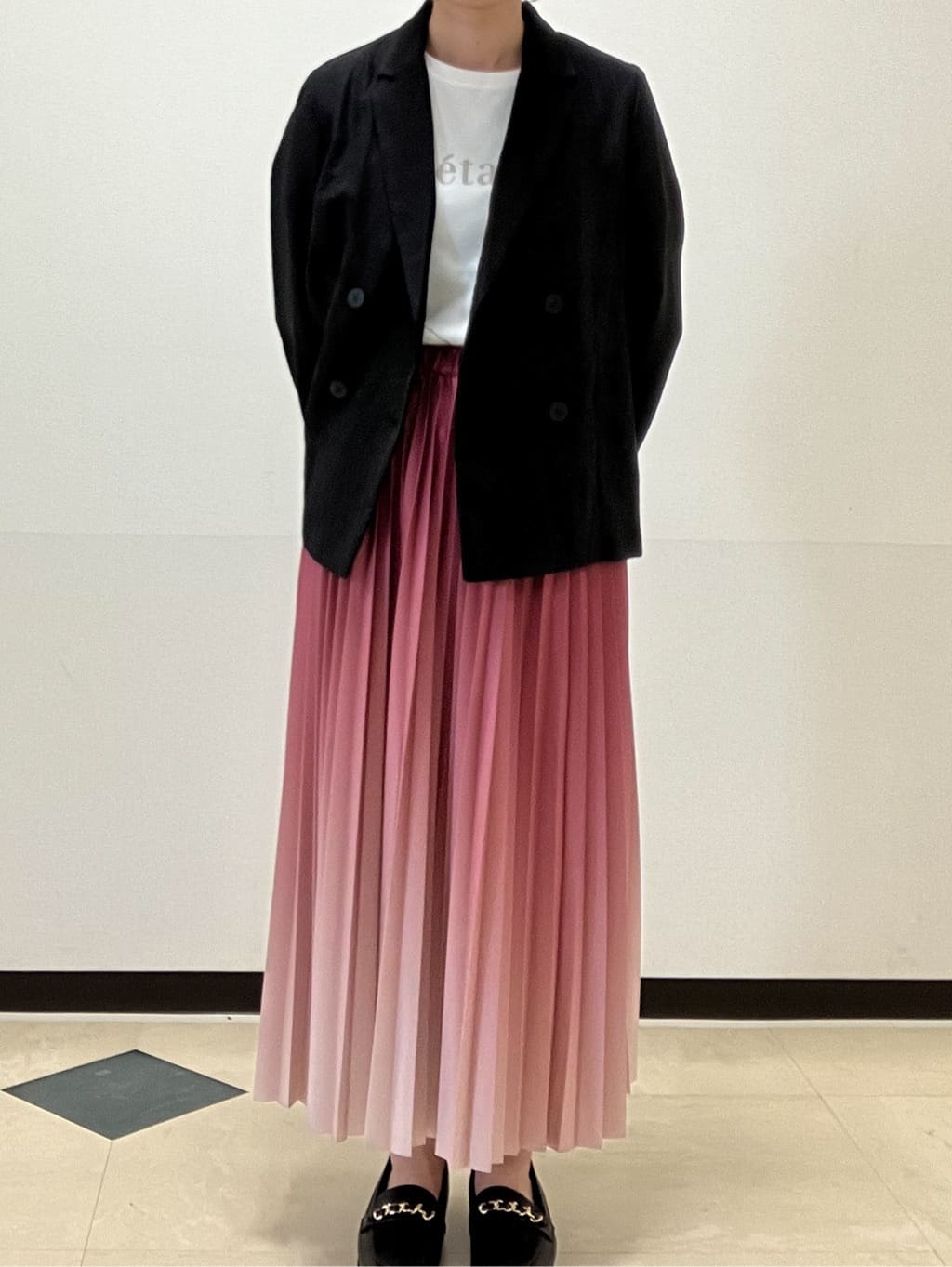 MAYUKIさんの「index｜麻調シアーダブルブレストテーラードジャケット【洗濯機洗い可】」を使ったコーディネート
