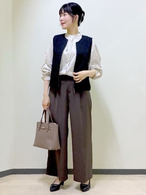  beni_gingerさんの「Reflect｜【軽い羽織に◎】フロントファスナー開きベスト」を使ったコーディネート