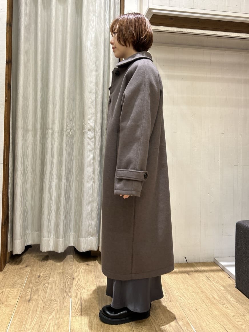 ga_riさんの「THE SHOP TK｜ジャージメルトンスタンドカラーコート」を使ったコーディネート