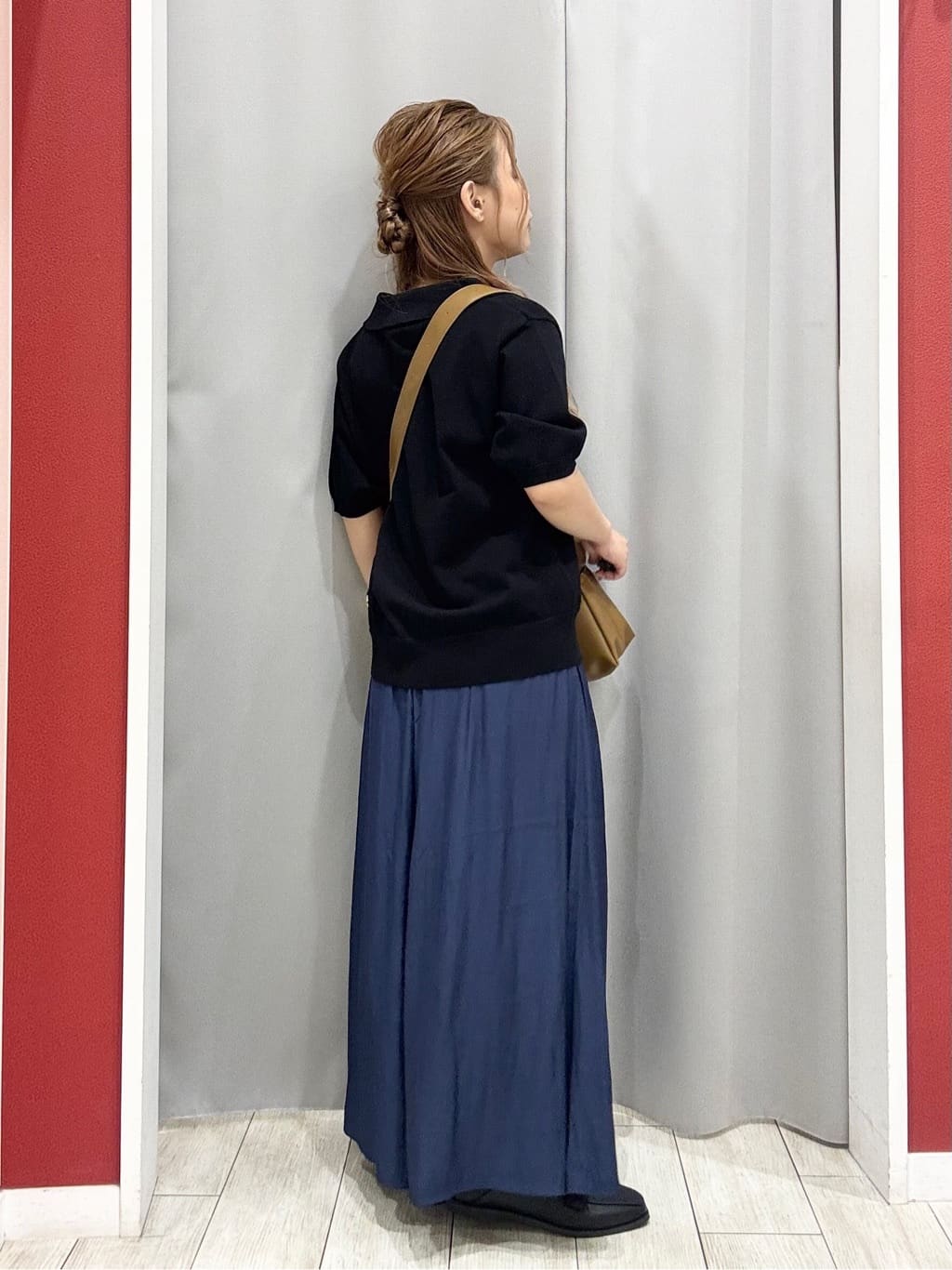 shioさんの「SHOO･LA･RUE｜【S-LL/洗える】大人の抜け感 スキッパーニット」を使ったコーディネート