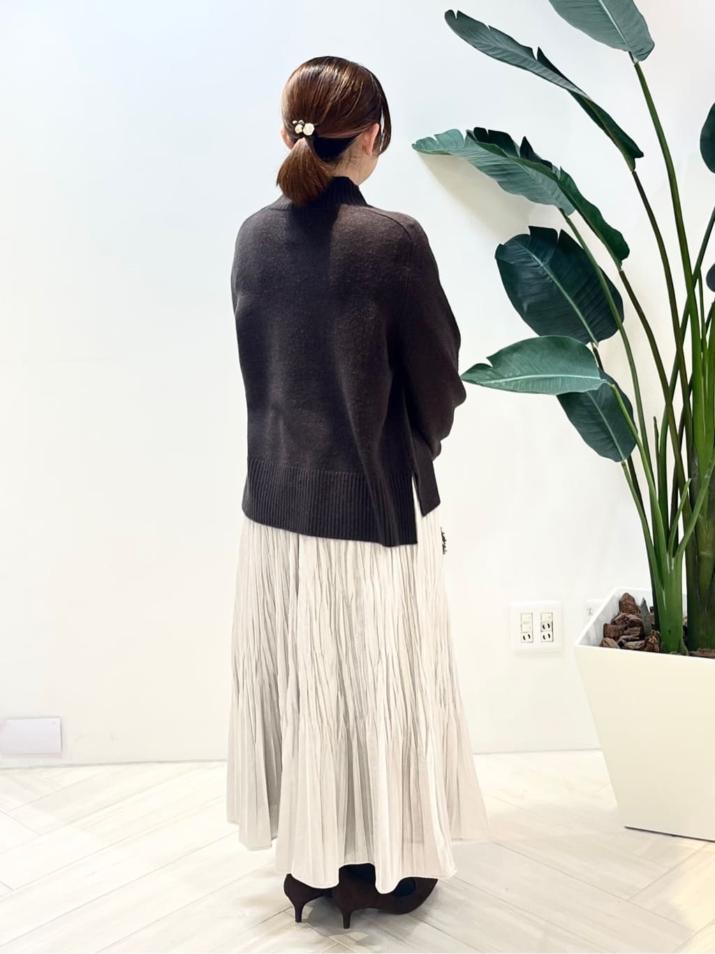 Tomoさんの「UNTITLED｜【8色展開/洗える】ウールカシミヤ ハイネックニット」を使ったコーディネート