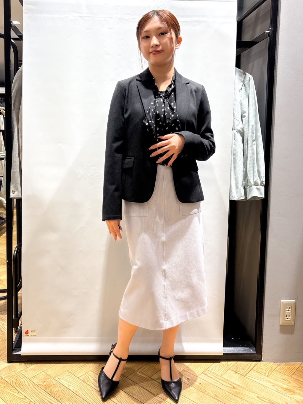 ふうかさんの「index｜《5色展開／XS-LLサイズ》ストレッチテーラードジャケット／セットアップ対応【イージーアイロン】」を使ったコーディネート