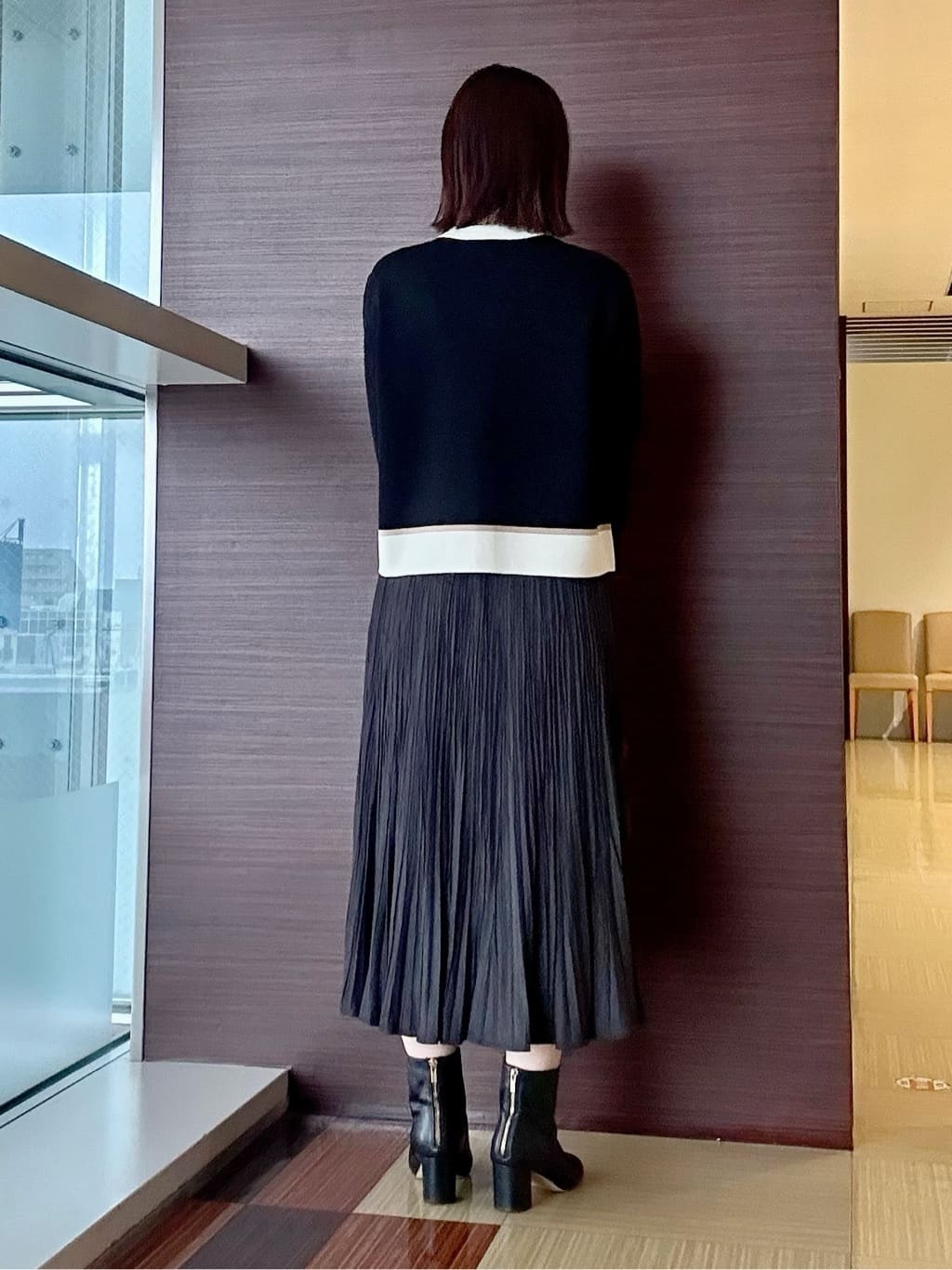 anaさんの「UNTITLED｜【アンサンブル可/ジャケット風】ウールミラノリブカーディガン」を使ったコーディネート