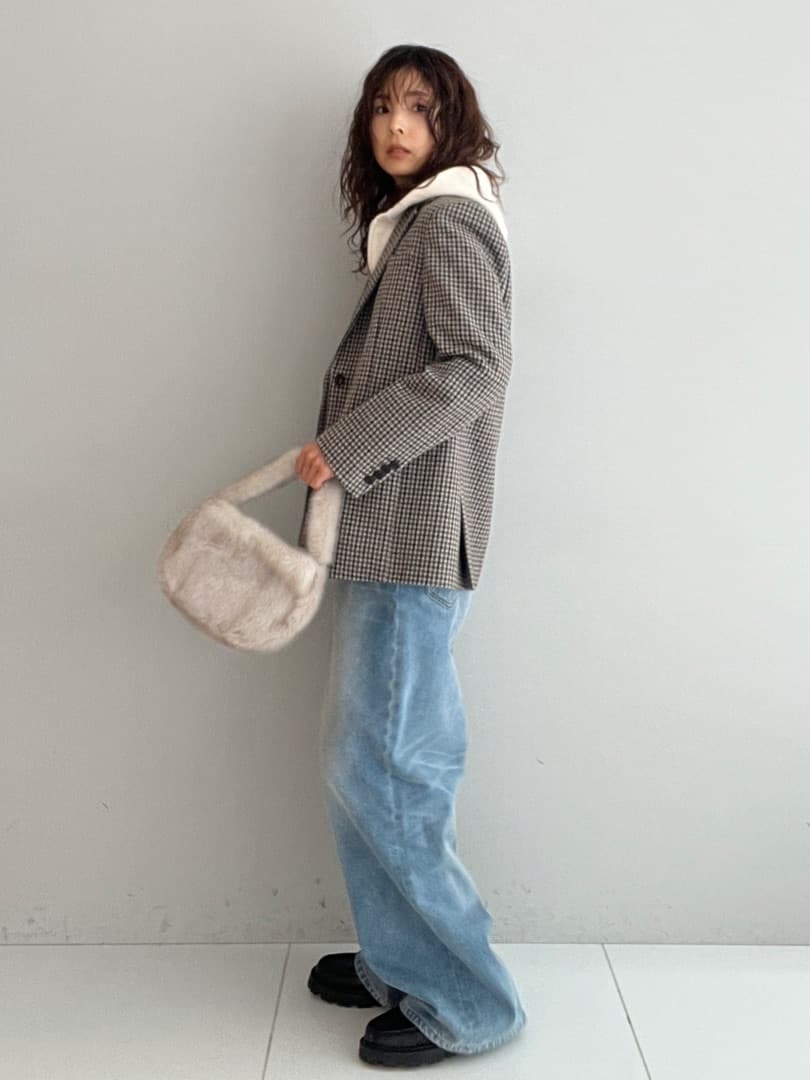 misaさんの「DRESSTERIOR｜デキシー吊裏毛ジップアップパーカ」を使ったコーディネート