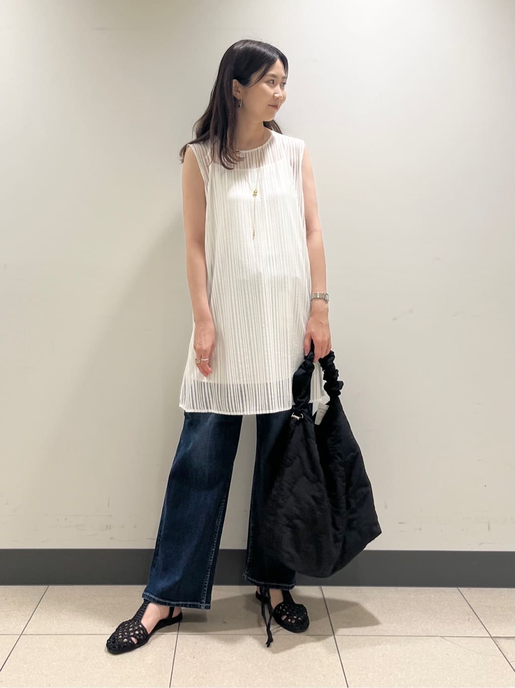 shokoさんの「INDIVI｜【洗える】ビスチェレイヤード風トップス」を使ったコーディネート