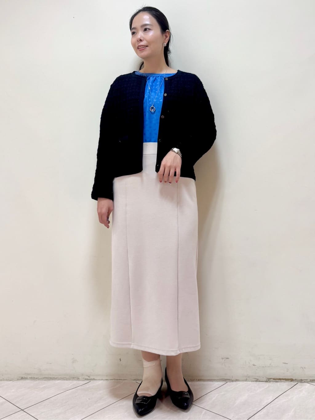 rincoさんの「Reflect｜【ライトアウター／ゆったりシルエット／気軽な羽織に◎】ドライタッチカーディガン」を使ったコーディネート