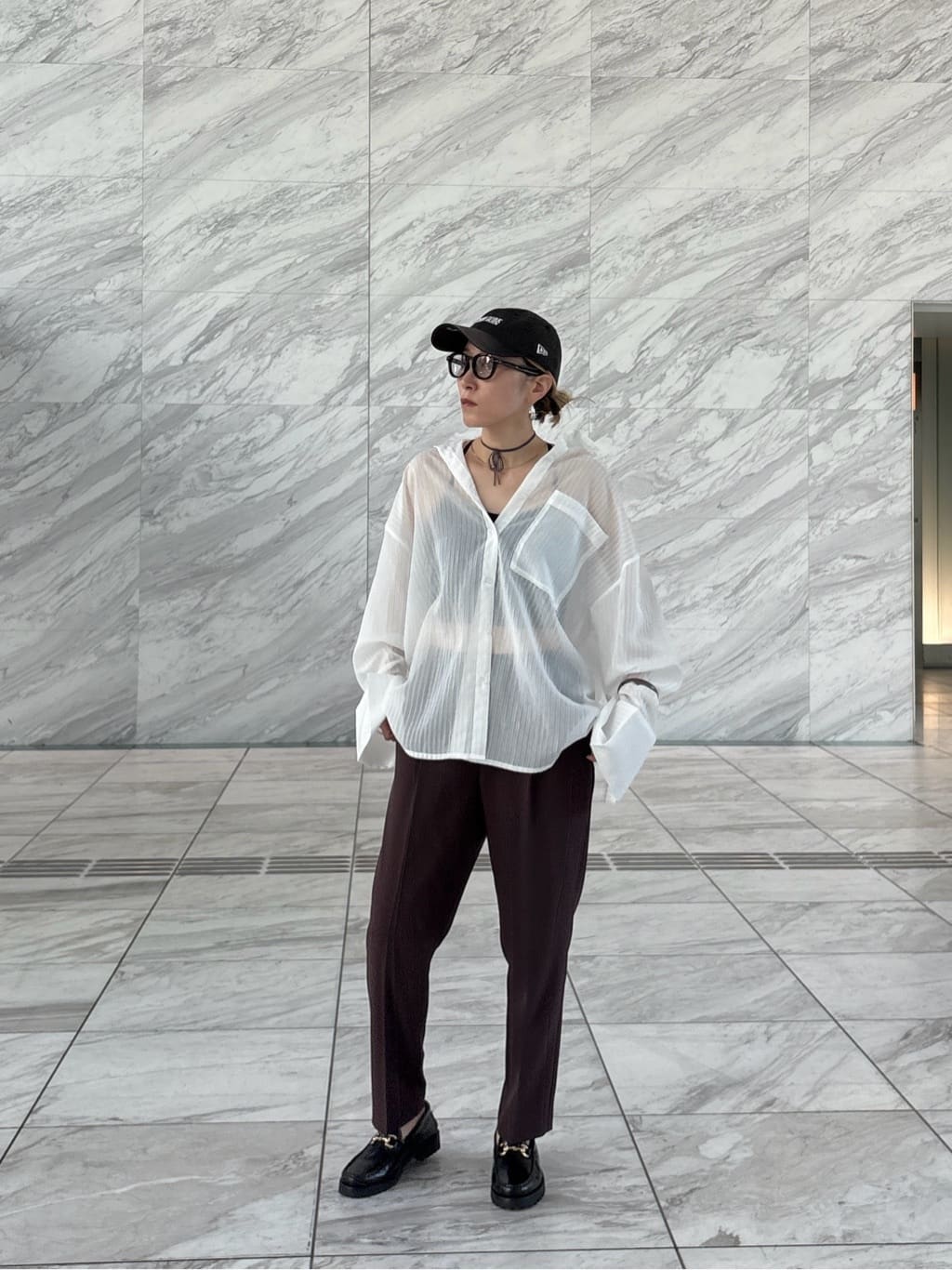 kotakiさんの「INDIVI｜Comfy SET UP｜イージーテーパードパンツ【セットアップ対応／通勤/カセット服】」を使ったコーディネート