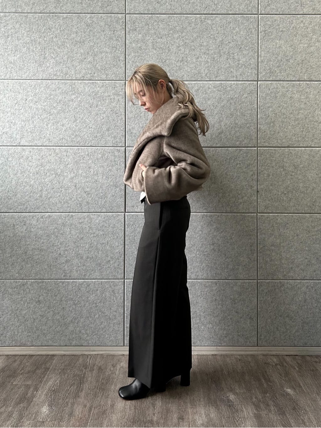 honoka Aさんの「CODE A｜faux mink short jacket」を使ったコーディネート