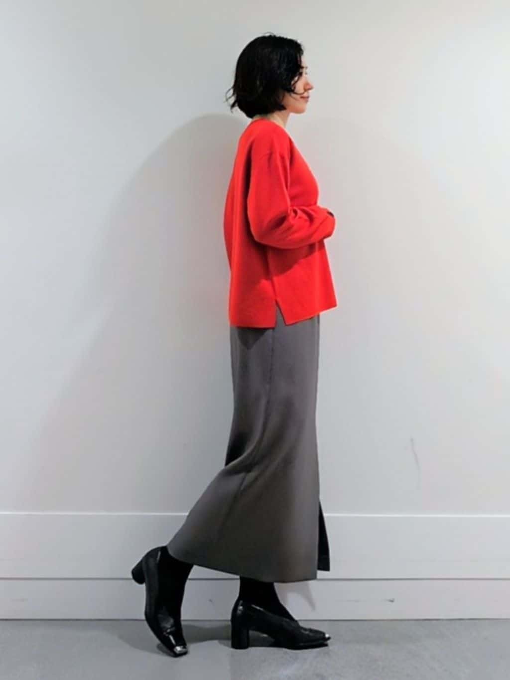 ミズタさんの「UNTITLED｜【アンサンブル可/洗える】ウールミラノリブニット」を使ったコーディネート