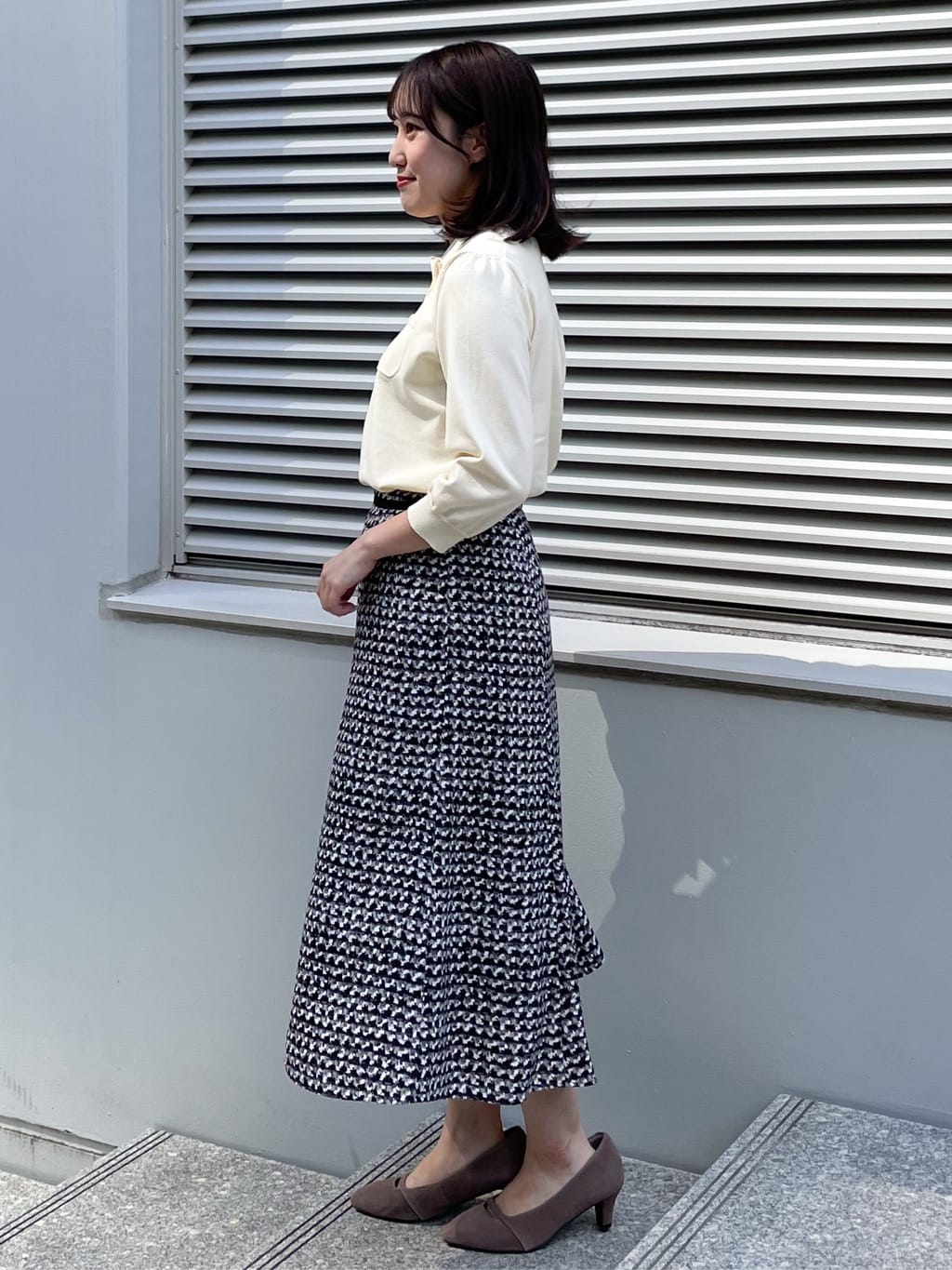 yukariさんの「Reflect｜【透けにくい◎】衿付き七分袖ニット」を使ったコーディネート