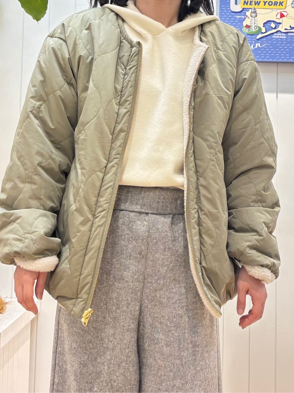 OKADAさんの「Dessin｜【2WAY】リバーシブルタフタボアアウター」を使ったコーディネート