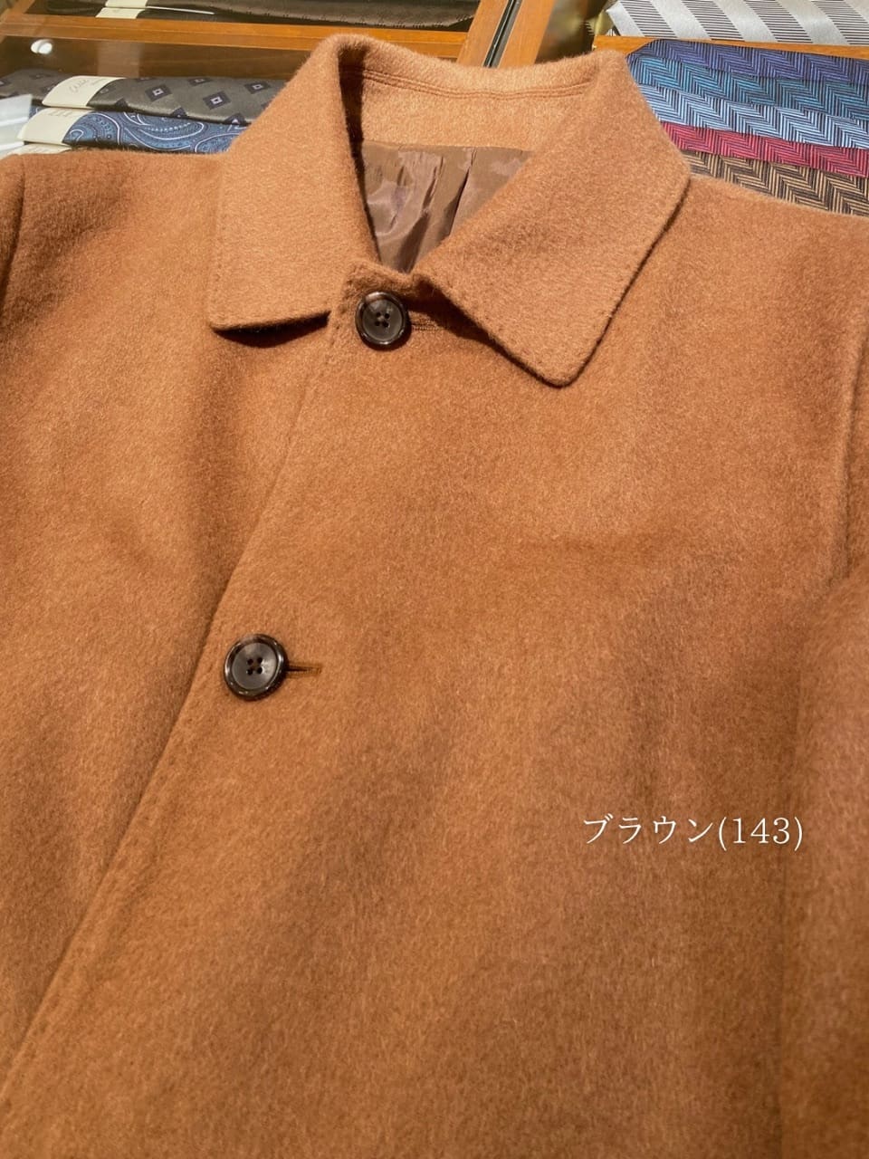 小南大和さんの「TAKEO KIKUCHI｜カシミヤブレンド ビーバー調ステンカラーコート」を使ったコーディネート