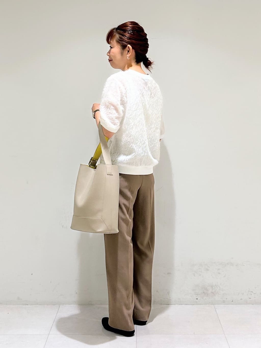 tsuyuさんの「INDIVI｜ヘアリージャカードトップス」を使ったコーディネート