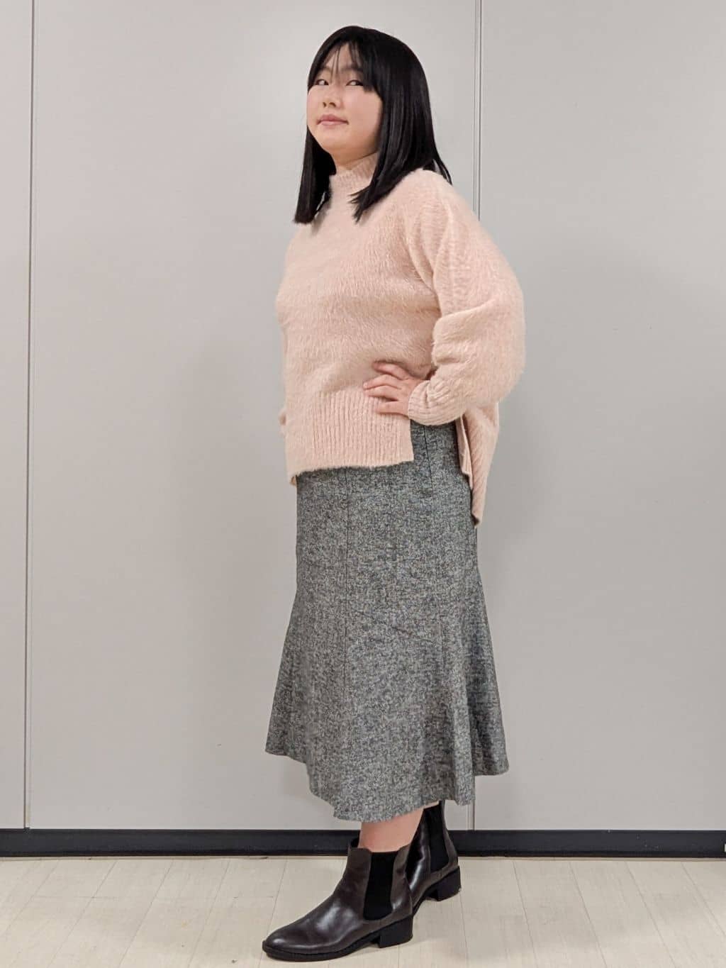 Nonさんの「index｜ハイネックパフニット【洗濯機OK】」を使ったコーディネート