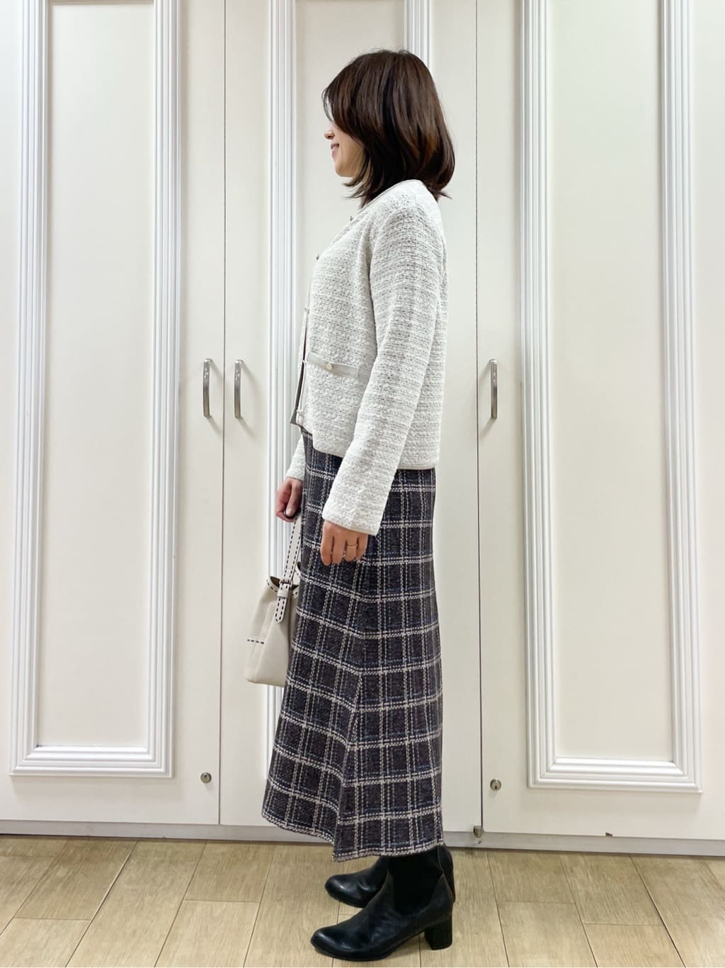 めいさんの「Reflect｜【ライトアウター／ゆったりシルエット／気軽な羽織に◎】ドライタッチカーディガン」を使ったコーディネート