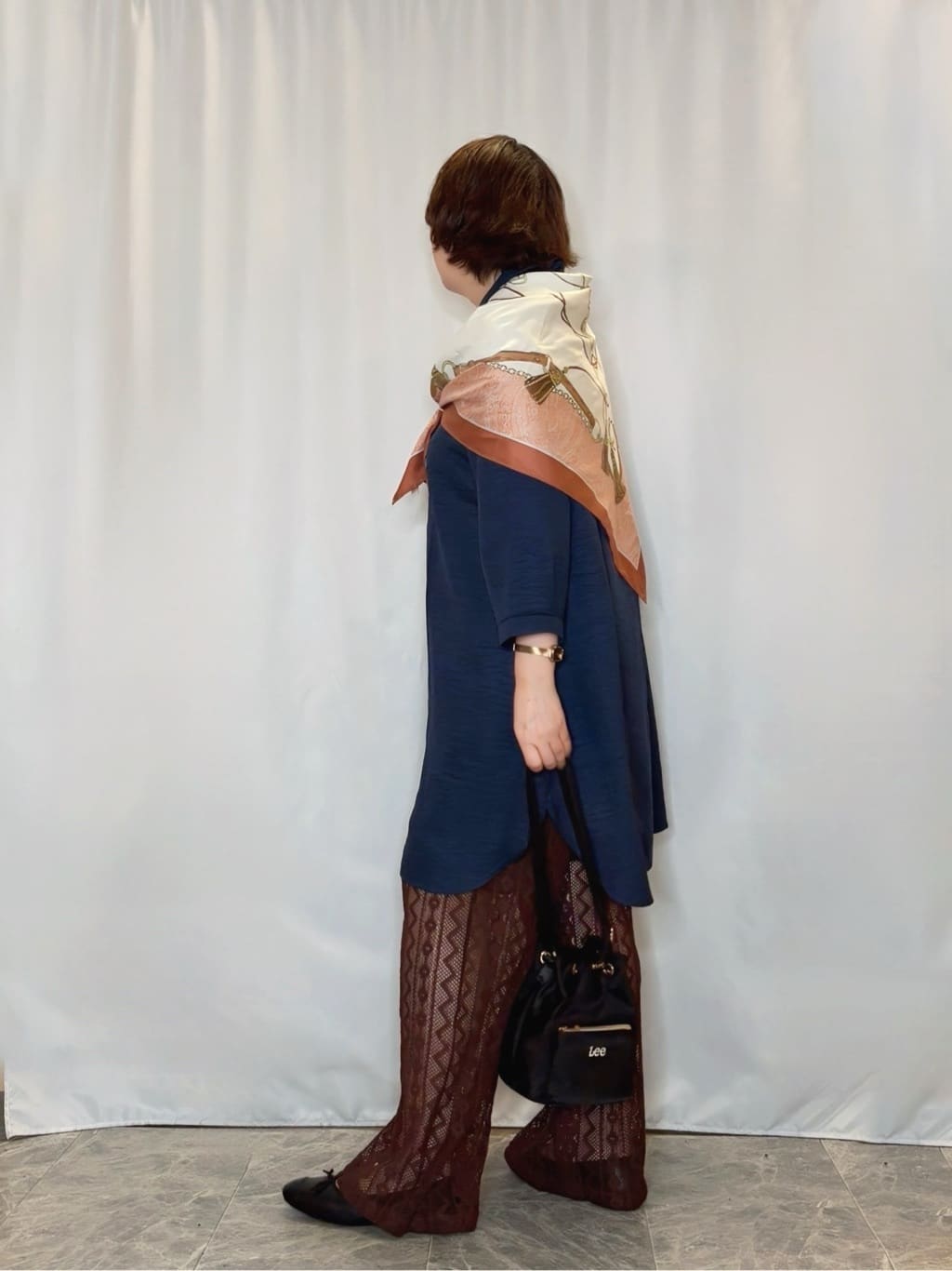 たみさんの「SHOO･LA･RUE｜【S-LL/体型カバー】さらっとしたタッチが魅力 デニムライクチュニック」を使ったコーディネート