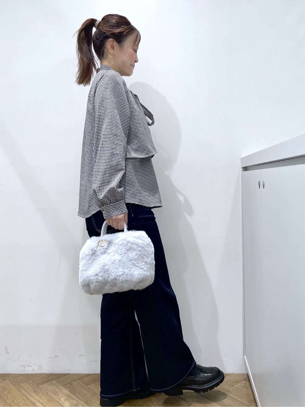 Junさんの「index｜アシンメトリーレイヤードボウタイブラウス【洗濯機OK／イージーアイロン／防シワ】《XS～3L》」を使ったコーディネート