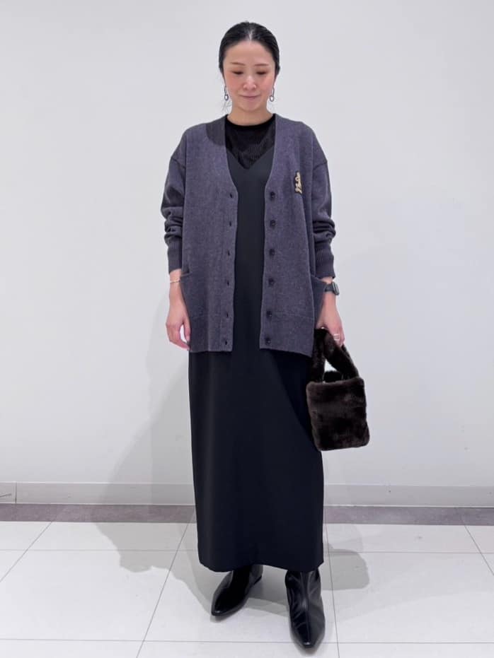 MIYAKAWAさんの「DRESSTERIOR｜レタードニットカーディガン」を使ったコーディネート