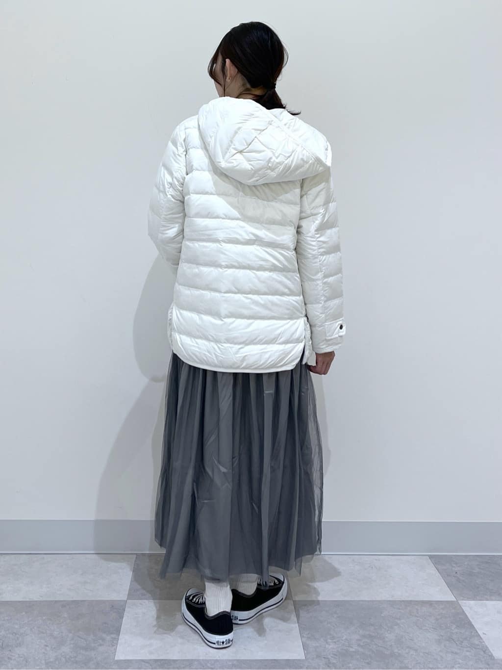 canaさんの「Dessin｜【洗える】ニットチュールドッキングワンピース」を使ったコーディネート