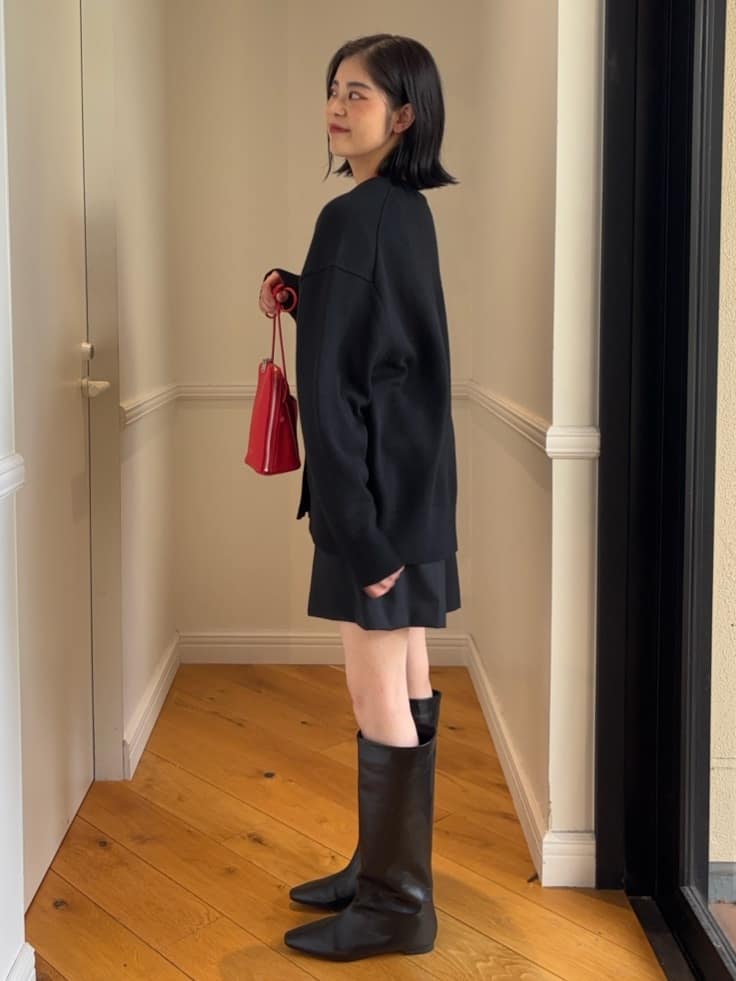 pupiさんの「DRESSTERIOR｜レタードニットカーディガン」を使ったコーディネート