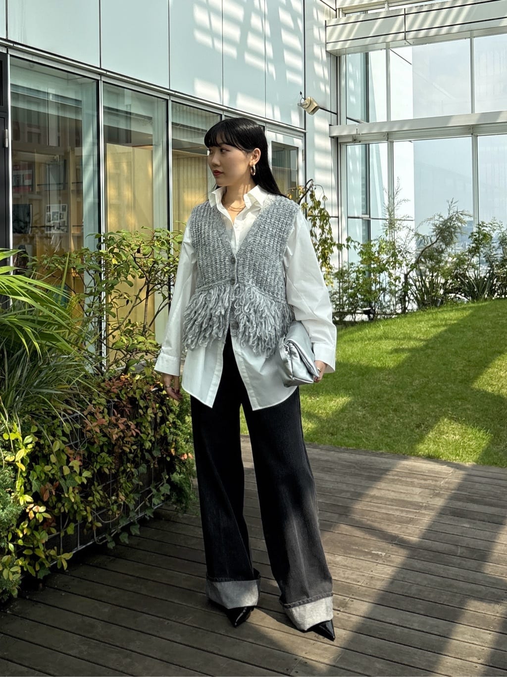 rinaさんの「INDIVI｜ロールアップデニム」を使ったコーディネート