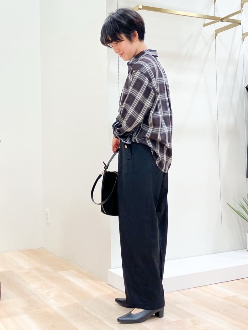 Keiさんの「grove｜【洗える】着回し優秀！フラップポケットワイドパンツ」を使ったコーディネート