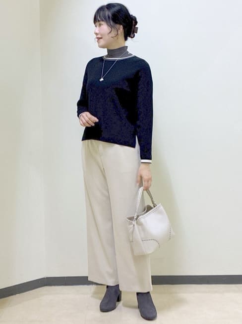  beni_gingerさんの「Reflect｜【SS-4Lサイズ／衿が顔に当たらない◎】スタンドネックミドルコート」を使ったコーディネート