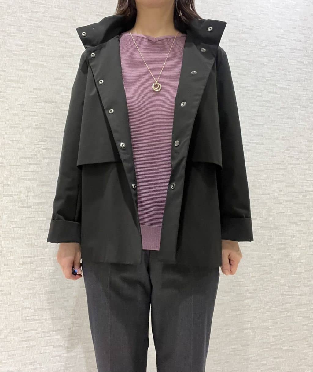 marikoさんの「Reflect｜【パンツ合わせにぴったり◎】ゆったりオフボディニット」を使ったコーディネート
