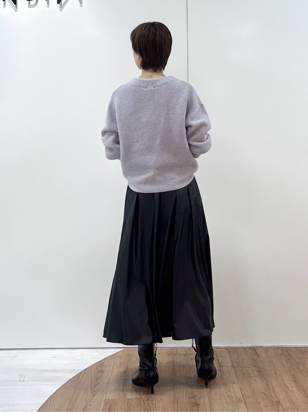 kanaeさんの「INDIVI｜【洗える／大人ラメ】カラーMIXボトルネックニット」を使ったコーディネート