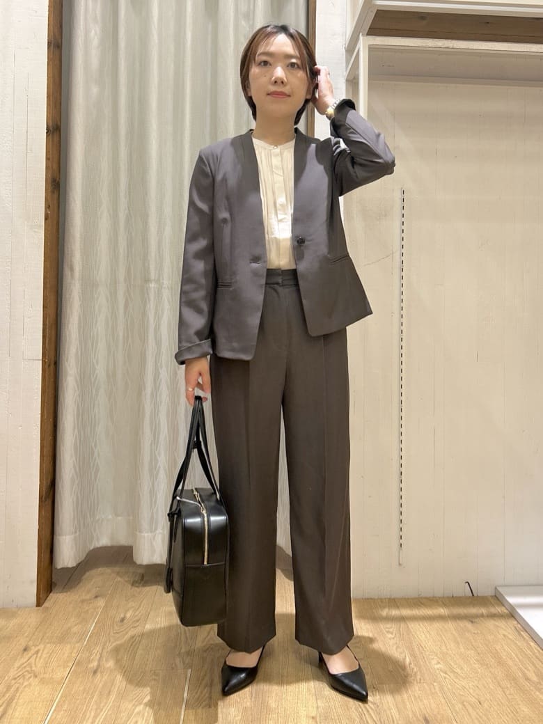 ga_riさんの「THE SHOP TK｜ノーカラージャケット【セットアップ可】」を使ったコーディネート
